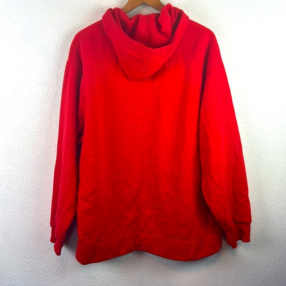 Perfect Vintage Y2K Nets Nike hoodie red embroidered sweatshirt large - Picture 7 of 7